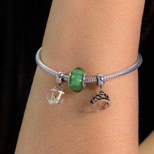 Berloque de Aço Royals 20x10