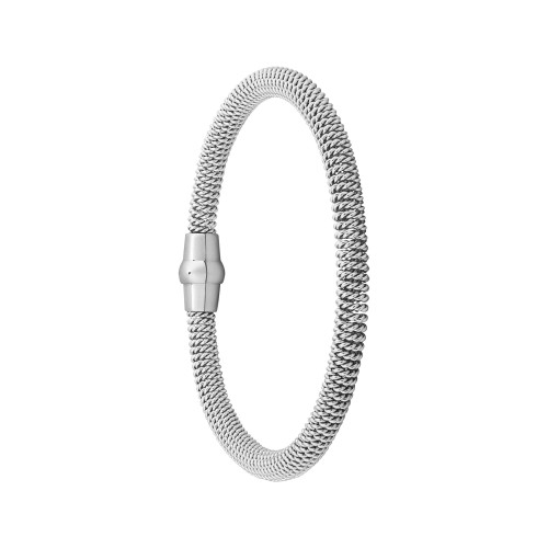 Pulseira de Aço Sping com Elos Torcidos 5mm 18cm