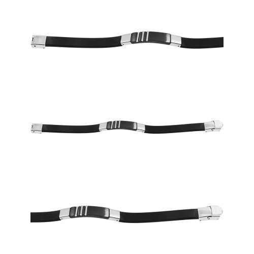 Pulseira de Aço Leon Caucciù  11mm 21cm