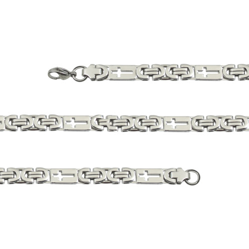 Corrente de Aço Advance Chapa Cruz 8mm 55cm