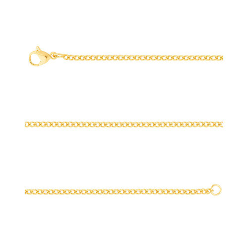 Corrente de Aço Groumet 1.50mm Gold IPG 45cm