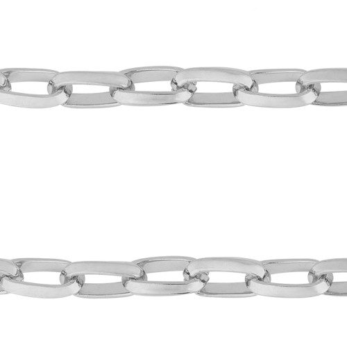 Corrente de Aço Cartier Elos Triangulares 3.40mm 60cm