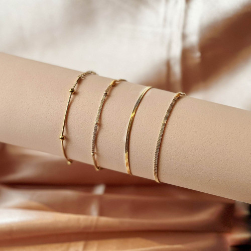 Pulseira de Aço Rabo de Rato Laminado IPG 2.65mm 16cm