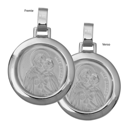 Pingente de Aço Mãe Rainha Redondo 30mm