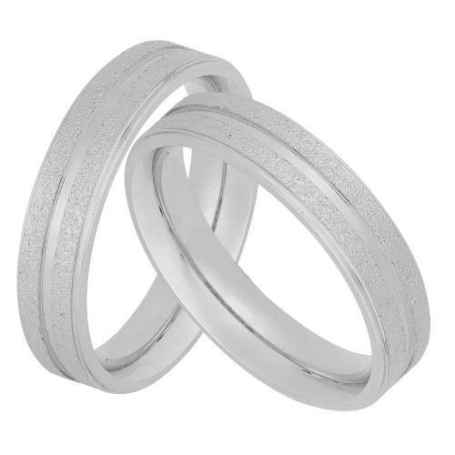 Par de Alianças de Aço Magnet S