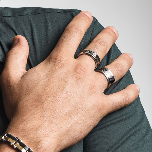 Anel Arken de Aço com Fibra de Carbono e Ipg