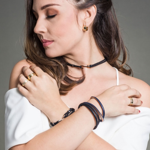 Aliança de Aço Magnet S Gold Ipg Dourado com Gtr 5mm