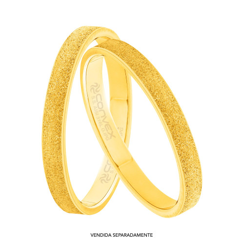 Aliança de Aço Bright Gold IPG GTR 2.95mm