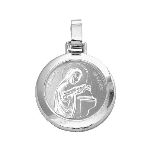 Pingente de Aço Santa Rita de Cassia 30mm