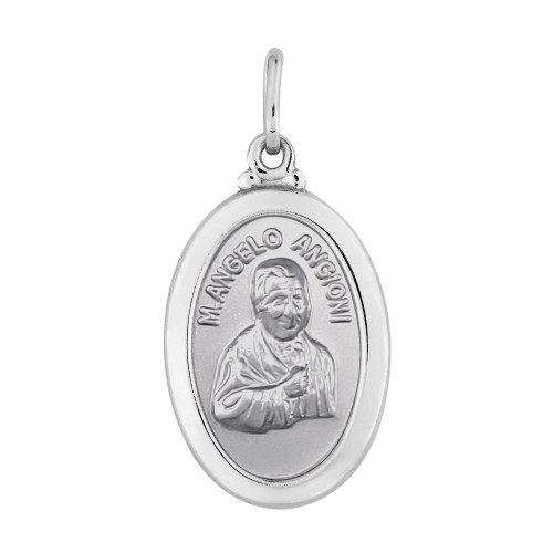 Pingente de Aço Monsenhor Angelo Angioni 23x16mm