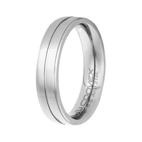 Aliança de Aço Delicata 5mm