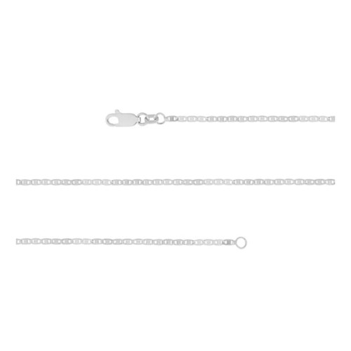 Corrente de Prata Piastrini 1.60mm 70cm