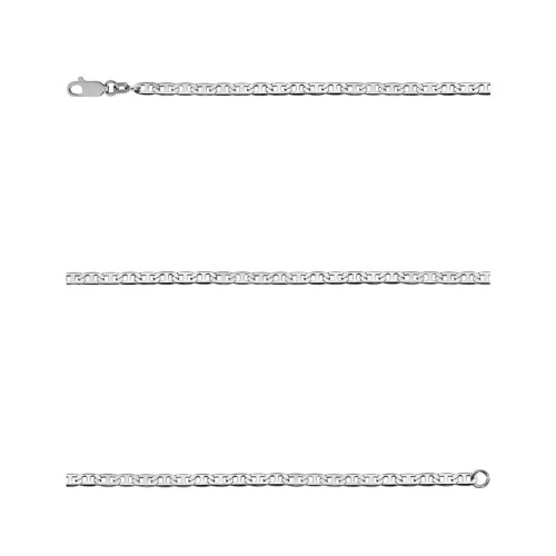 Corrente de Prata Piastrini 2.35mm 70cm