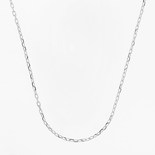 Corrente de Prata Elos Ovais 1.5mm 45cm