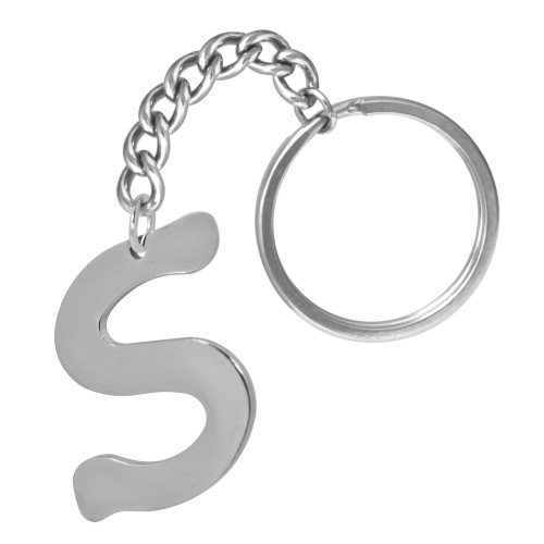 Chaveiro de Aço Letra S