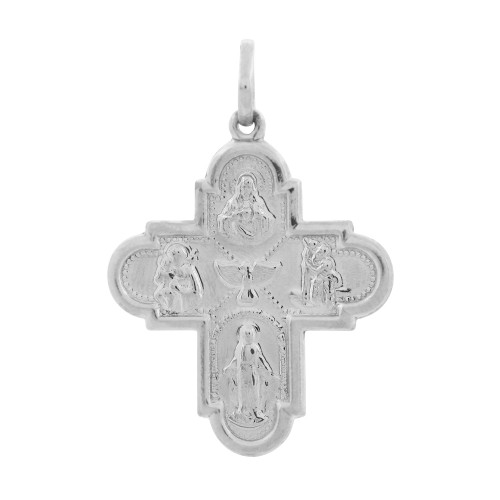 Pingente de Aço Cruz de Todos os Santos 29x23mm