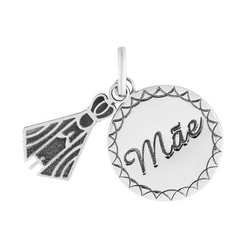 Pingente de Aço Nossa Senhora Aparecida Coleção For Me 18mm