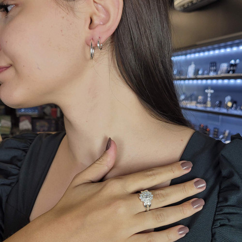 Brinco de Prata Argola 20mm