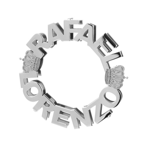 Pingente de Prata Mandala com Coroa 25mm