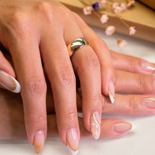 Aliança de Ouro 10k Tradicional Abaulada L7mm E1.38mm