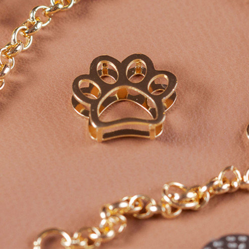 Pingente de Aço Hit Pata Gold IPG 11.5mm