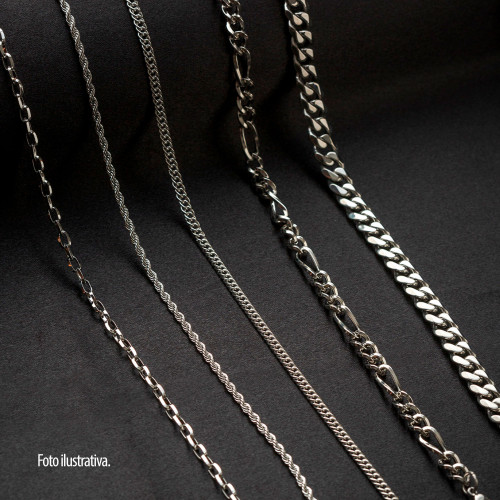 Corrente de Aço Elos Triangulares 3.40mm 45cm
