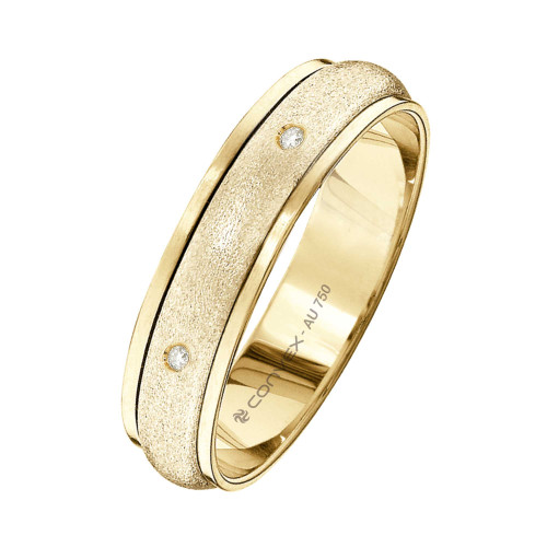 Aliança de Ouro 18k Darling com Diamante 5mm