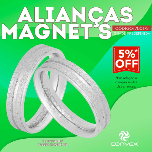Combo Alianças Magnet S