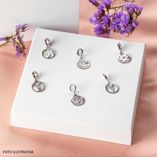 Berloque de Prata Pingente da Profissão Nutrição