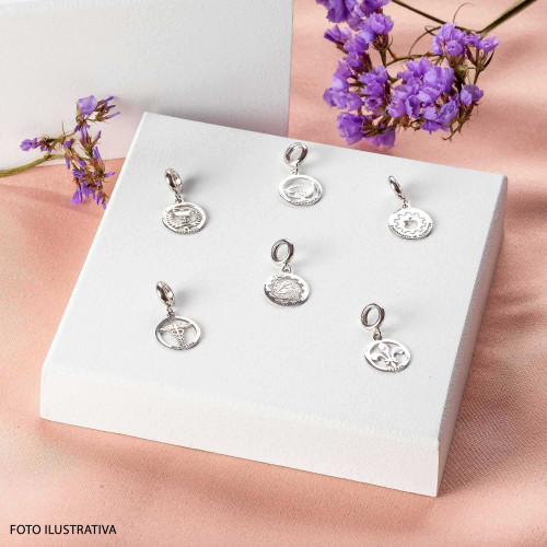 Berloque de Prata Pingente da Profissão Enfermagem