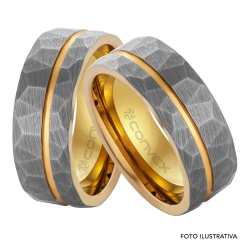 Anel de Tungstênio Swiss Design 8mm