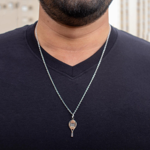 Colar de Aço Beach Tennis 25x11mm 60cm