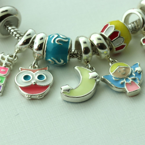 Berloque de Prata Separador Convex Colors com Resina