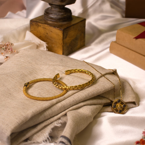 Bracelete de Aço Fios Trançados IPG 9mm 18cm