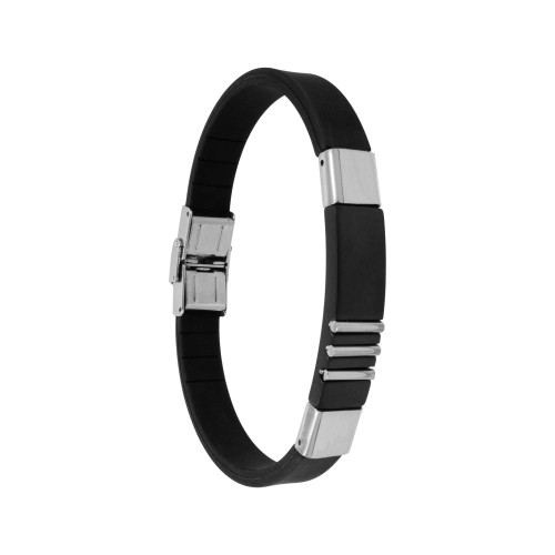 Pulseira de Aço Leon Caucciù  11mm 21cm