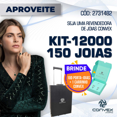 Kit Revendedora 12.000  -  150 Joias e ganhe essa linda Mala