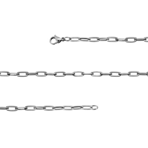 Corrente de Aço Elos Alongados 4.70mm 50cm