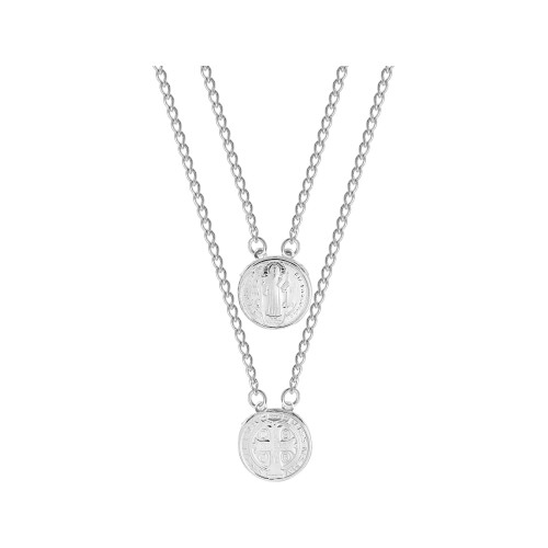 Escapulário de Aço São Bento em Pé Redondo 60cm