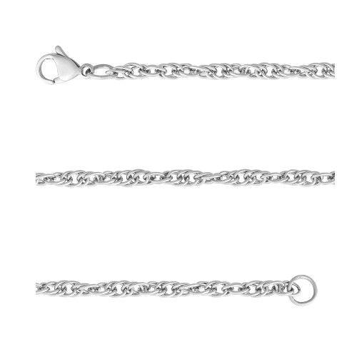 Corrente de Aço Singapura 3mm Elos  50cm