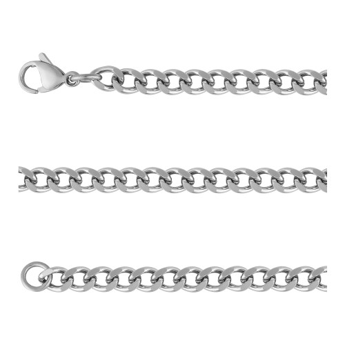 Pulseira de Aço Groumet 4.25mm 18cm