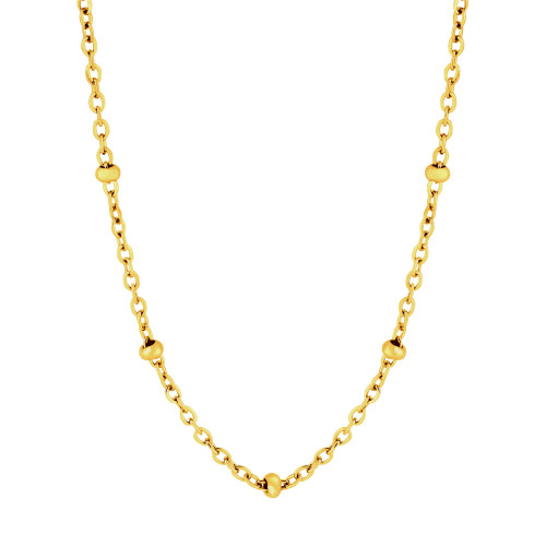 Colar de Aço Lyra Bolinha 1.20mm IPG 45cm