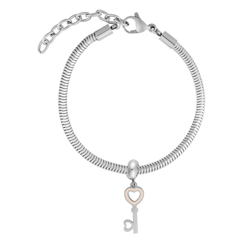 Pulseira Berloque de Aço Secrets Coleção Steel Dreams