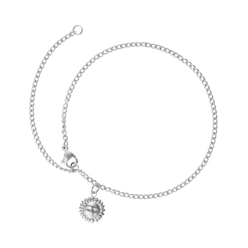 Tornozeleira de Aço Sol GLAM Groumet 0.90mm 25cm