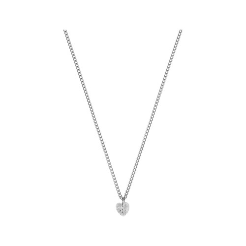 Colar de Aço Ponto de Luz Coração Coleção Glam 6x6mm 45cm