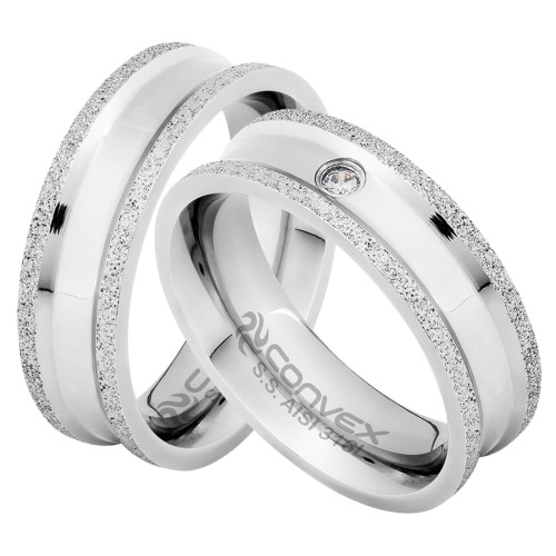 Par de Alianças de Aço /Namoro Athrill e Mithrill + Brinde