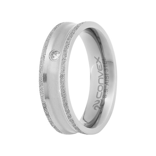 Aliança de Aço Athrill com Gtr e Zircônia 6mm