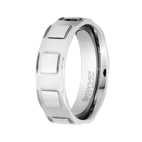 Aliança de Aço Style 7mm