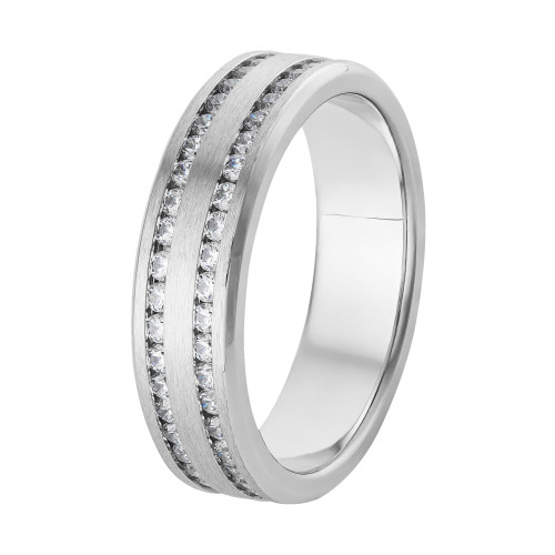 Aliança de Aço Creta com Zircônia 6mm