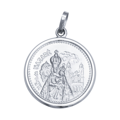 Pingente de Aço NSra. de Nazaré Redondo 50mm