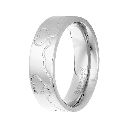 Aliança de Aço Infinity Love 6.5mm